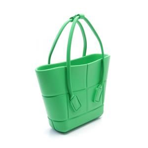 Bottega Veneta Green The Rubber Arco Handbag